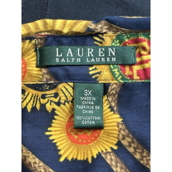 Lauren Ralph Lauren Women's shirt Rope and Gold Medallion Design. Equestrian. - Picture 6 of 12